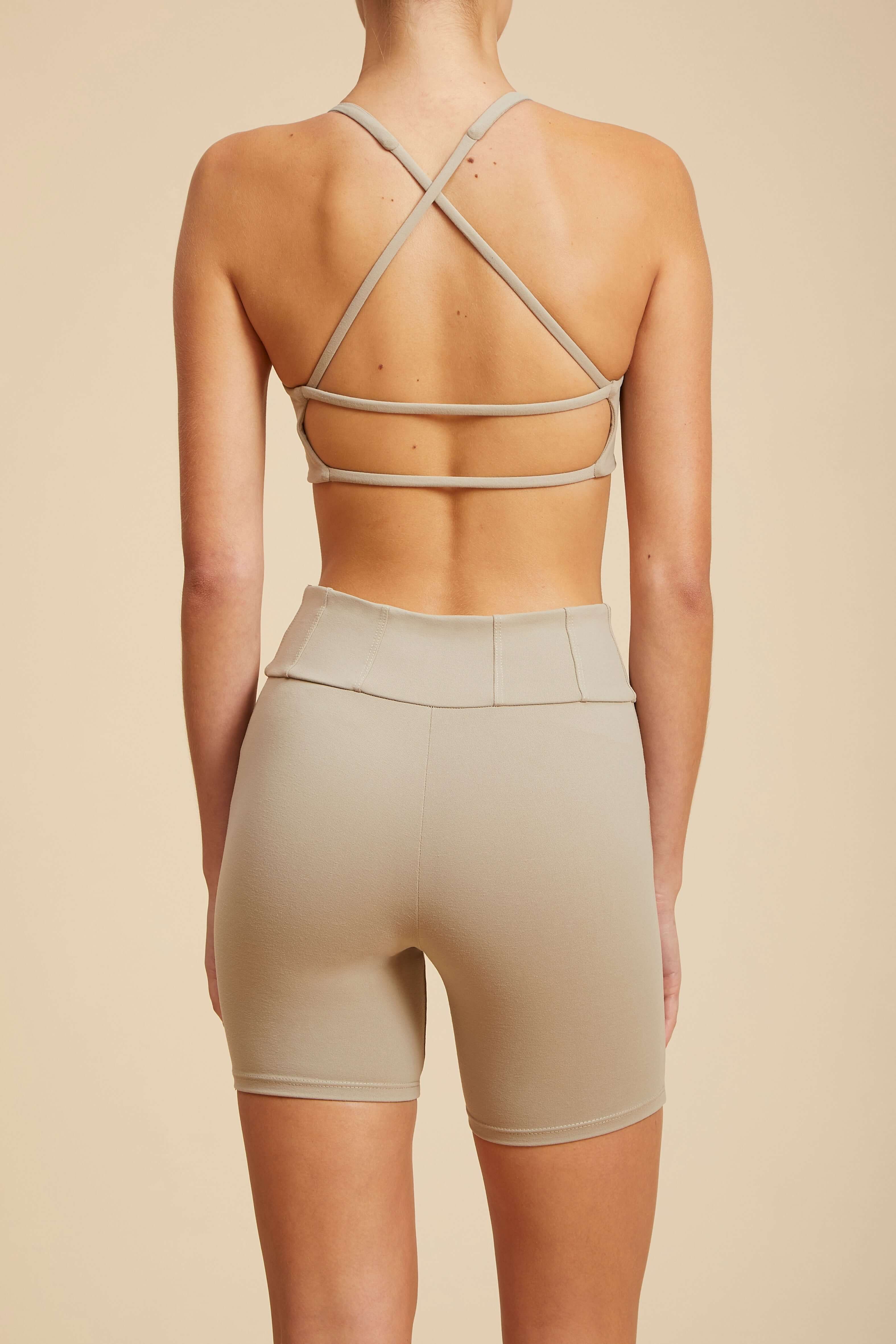 Live The Process Corset Grid Bra in Mission Fig